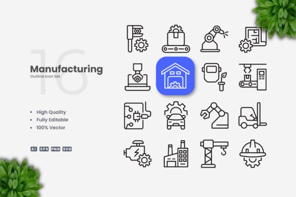 h1 Manufacturing Icons: A Strategic Tool for Clear Communication and Professional Design