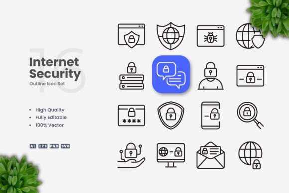 Internet Security Icons: Enhancing Visual Communication for Digital Safety