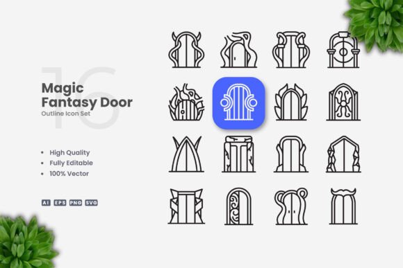 Magic Fantasy Door Icons: A Unique Blend of Creativity and Functionality