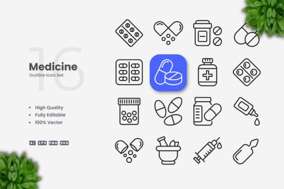 Medicine Icons and Simple, Clean Icon Design for Modern Projects