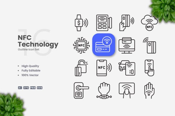 NFC Technology Icons: A Versatile Tool for Modern Design