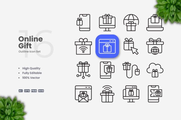 Online Gift Icons: A Versatile Design Solution for Modern Projects