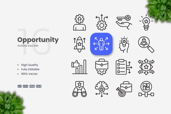 Opportunity Icons for Modern Design