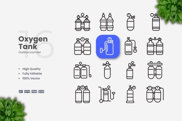 Oxygen Tank Icons: A Versatile Design Solution for Modern Creatives