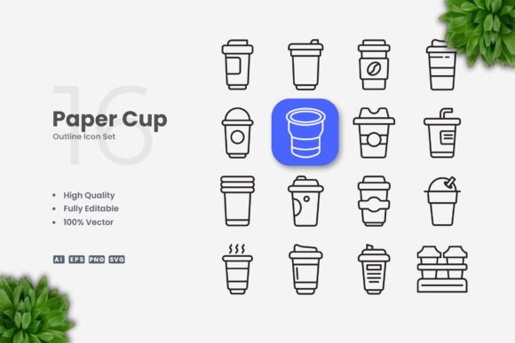 Paper Cup Icons: A Modern Solution for Clean and Versatile Design