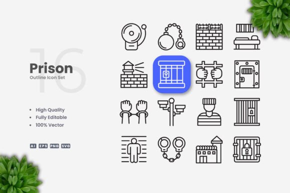 Prison Icons: Streamlining Visual Communication in Modern Workflows